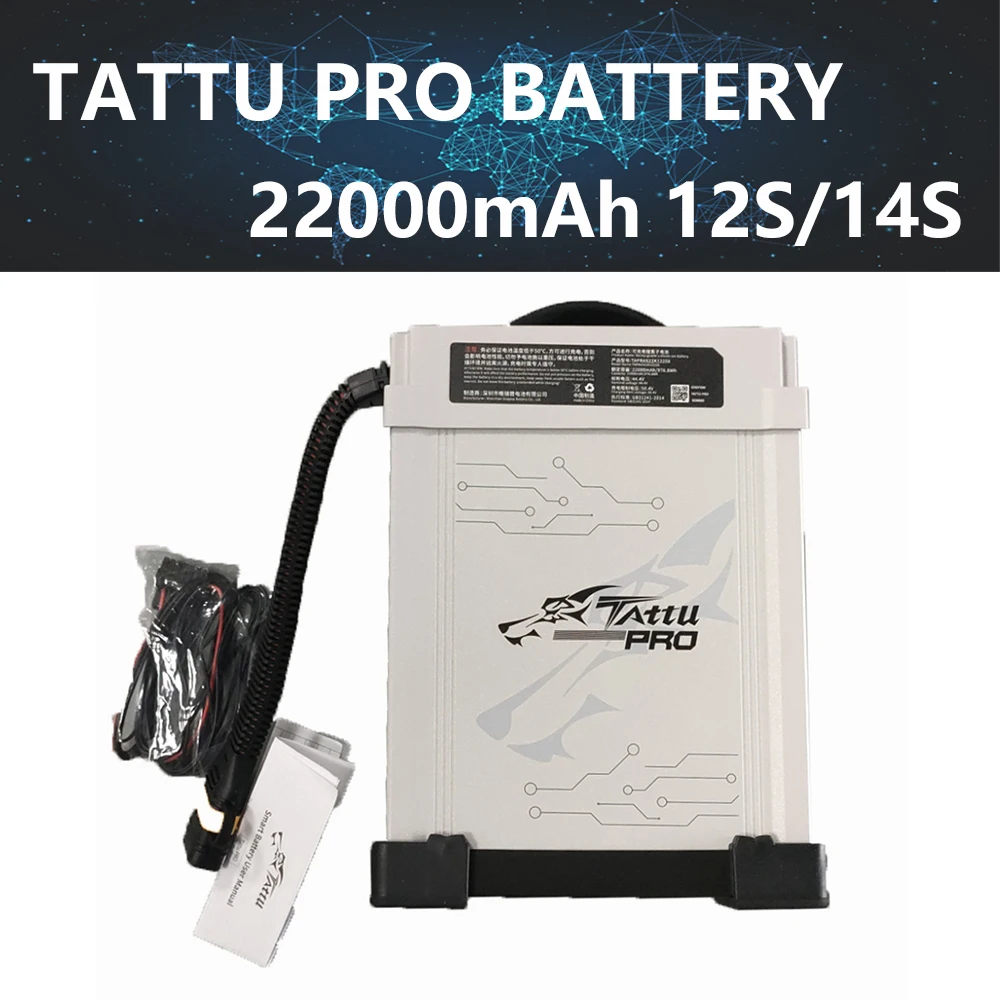 

Fast Charge TATTU Pro 22000mah 58.8V 12S 14S Smart Battery Intelligent Lipo Battery for Agriculture Sprayer Drone