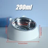200ml Cat Bowl Lovely Creative Inclined Kitten Puppy Food Feeding Bowls Stainless Steel Cats Drinking Feeder Pet Feeders 6