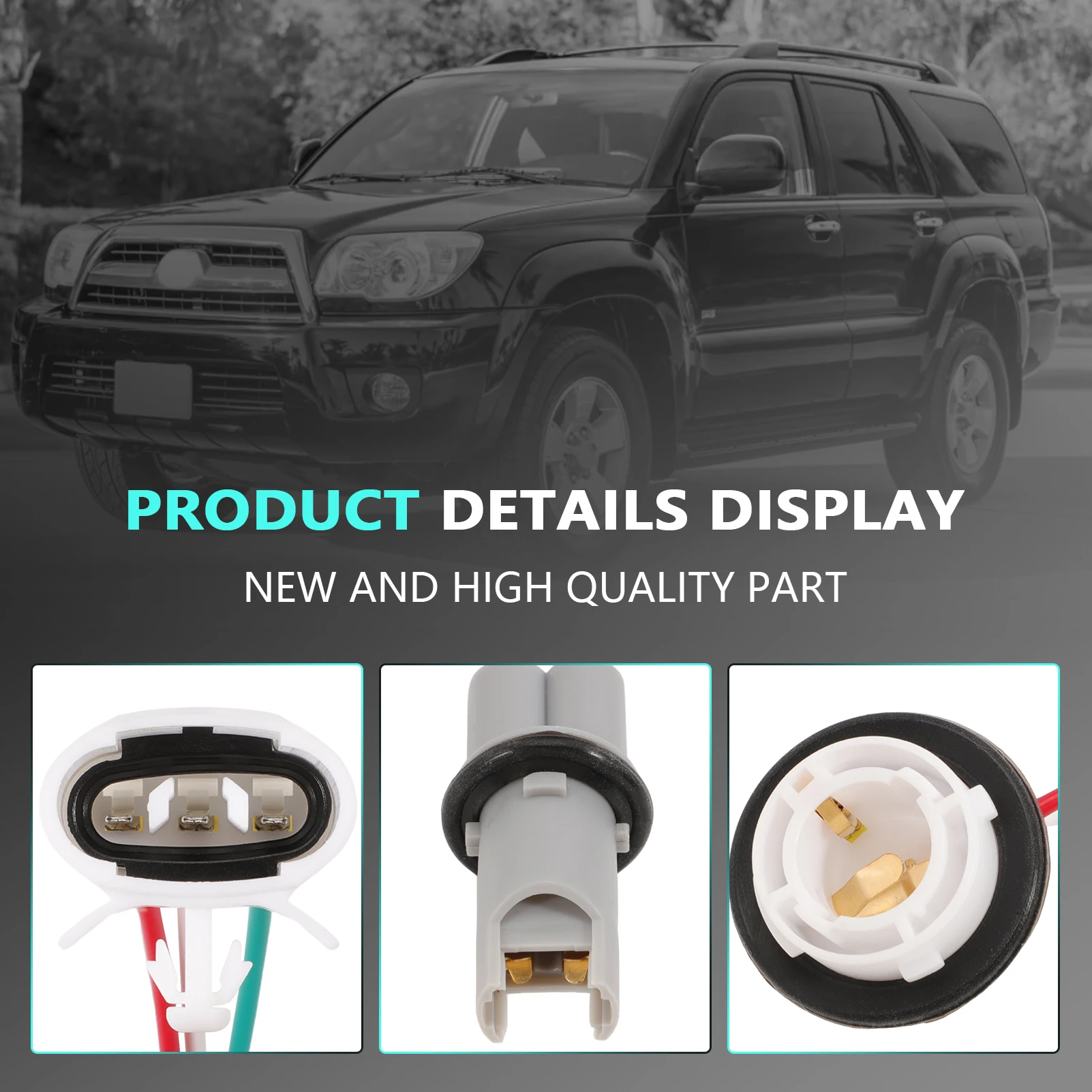 4Runner Limited 2006-2009 81125-35440, 8112535440 운전자/조수석 헤드램프 코드용 헤드라이트 전구 소켓 배선 하네스