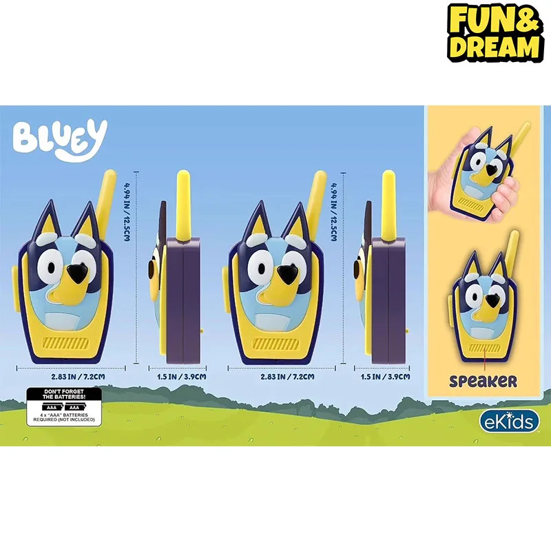 Bluey'S Bingo Doll Children'S Toy Walkie-Talkie Toys For The House Birthday Present Little Blue Dog Walkie-Talkie 3