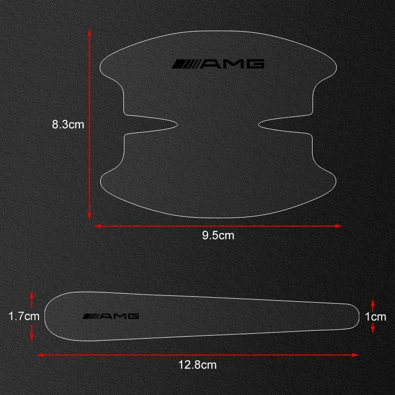 Car Door Handle Bowl Transparent Sticker Anti-collision Protection Strips for Mercedes Benz Amg W203 W176 W205 W211 W212 W213 3