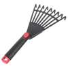 Leaf Rake Plastic Rake Gardening Rake Tool Small Garden Rake with Handle Lawn leveling 1
