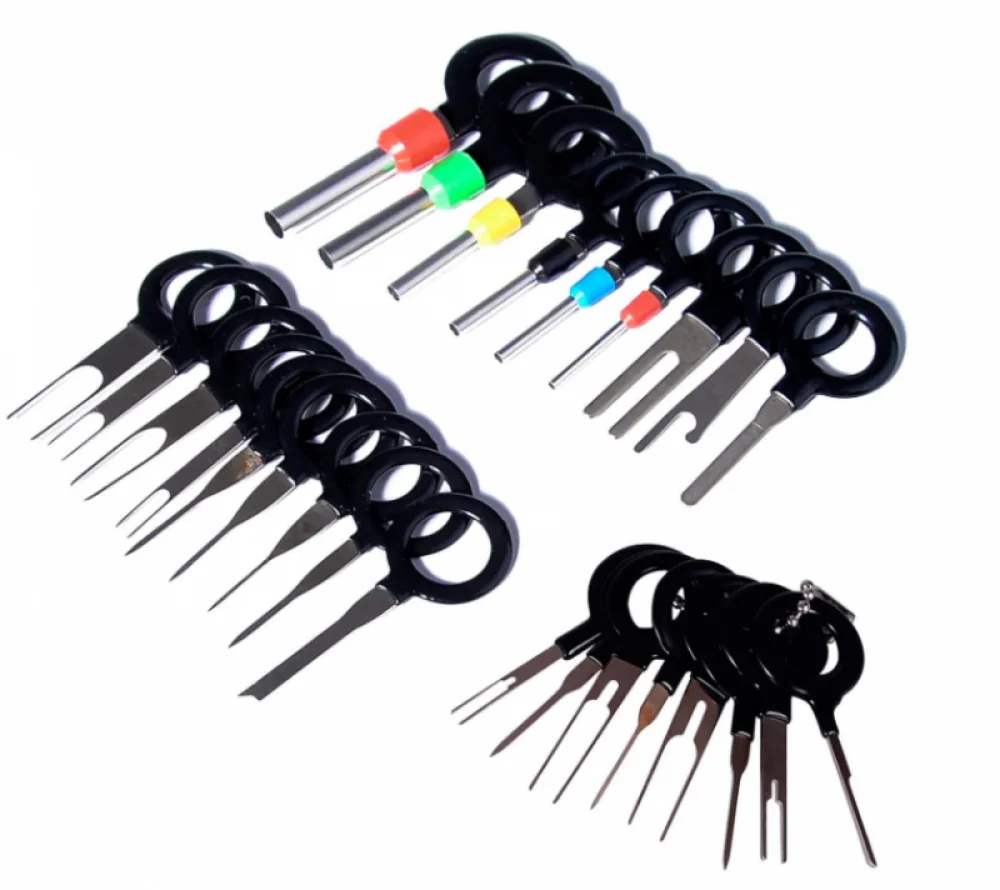 18/36/38pcs Car Terminal Removal Tool Wire Plug Connector Extractor Puller Release Pin Extractor Kit For Car Plug Repair Tool