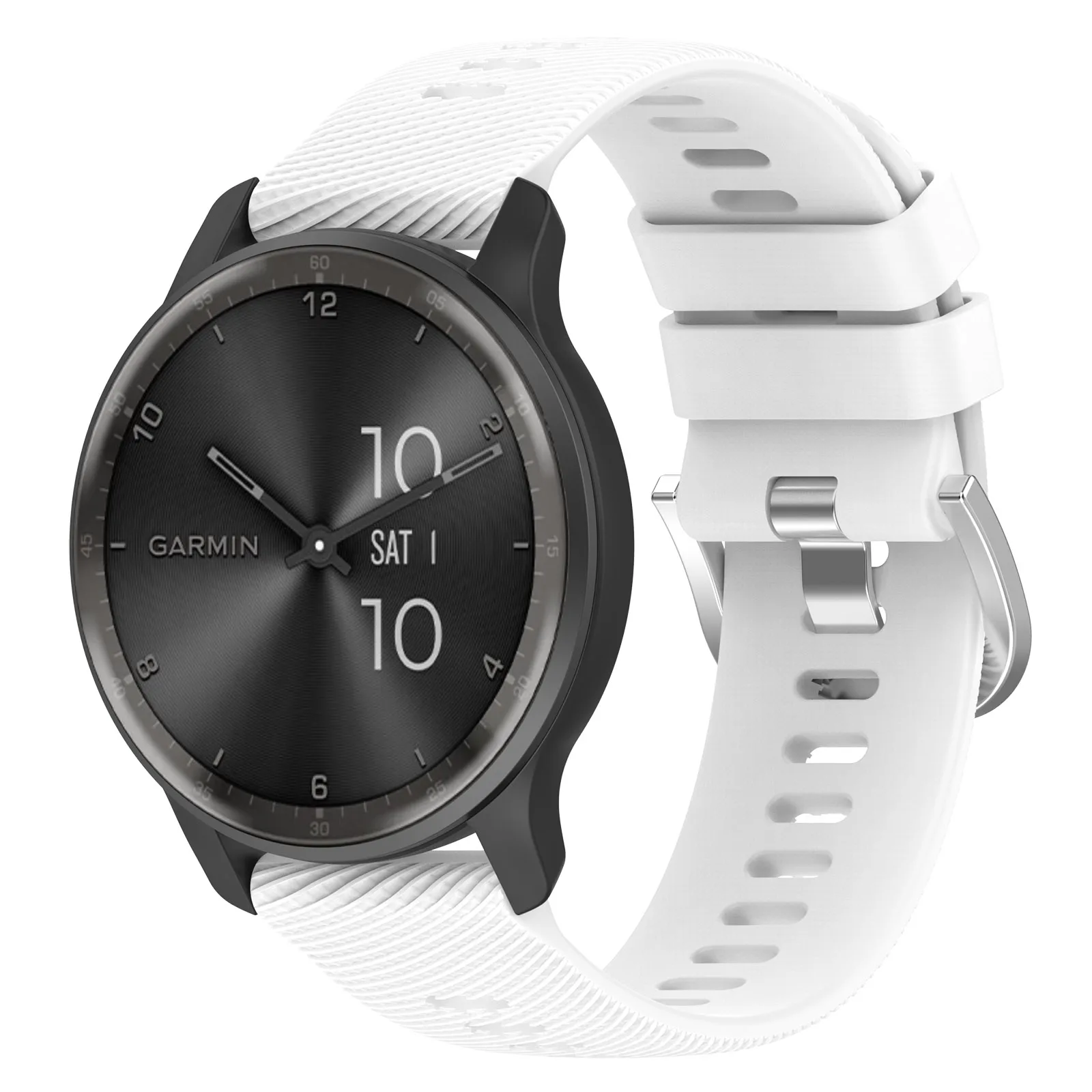 Versatile Silicone Smartwatch Strap - 18/20/22mm Adjustable Band Bracelet