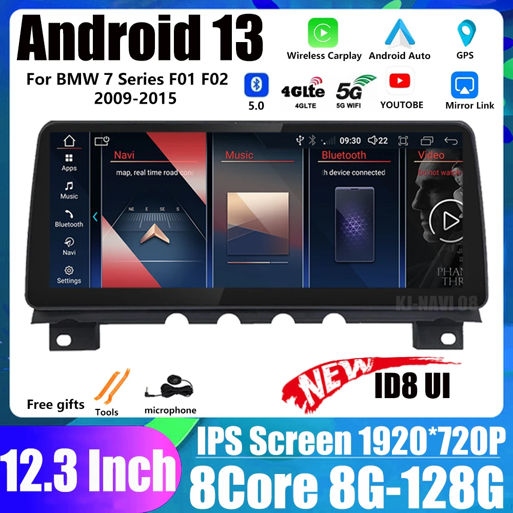 Android 13 для BMW 7 серии F01 F02 CIC NBT 2009-2012 2013-2015 ID8 радио Мультимедиа Навигация видео 12,3 Android 13 для BMW 7 серии F01 F02 CIC NBT 2009-2012 2013-2015 ID8 радио Мультимедиа Навигация видео 12,3