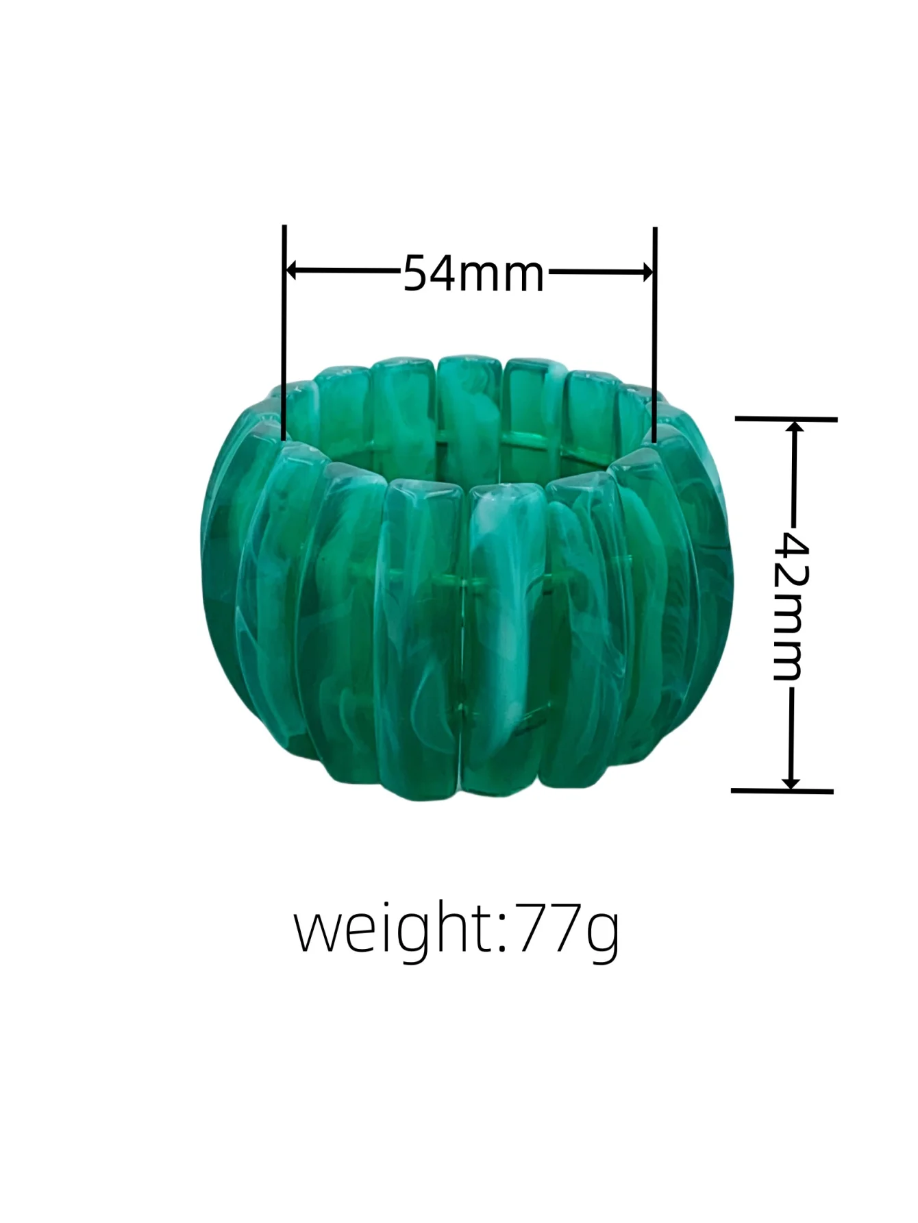 Handcrafted Acrylic Bangle Bracelet with Unique Shape, Elasticity and Perfect for Women's Everyday Wear bangle bracelet 2