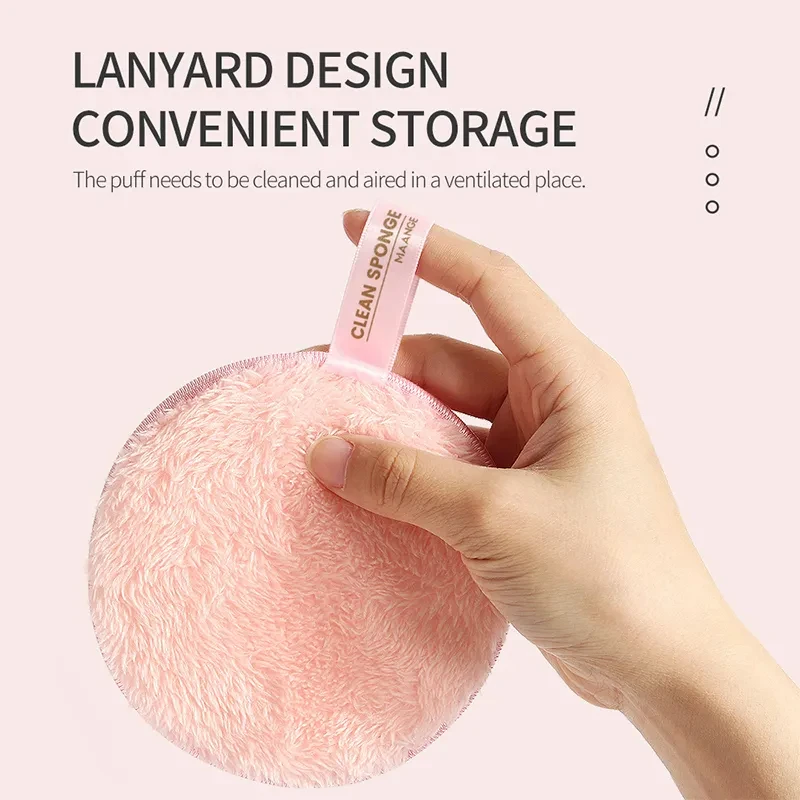 1pc/2PCS Makeup Remover Pads Microfiber Reusable Face Towel Make-up Wipes Cloth Cotton Reusable Pads Skin Care Cleaning Puff 4
