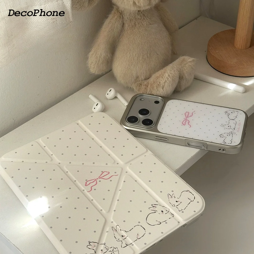 Cute Bunny Y-Fold Tablet Case