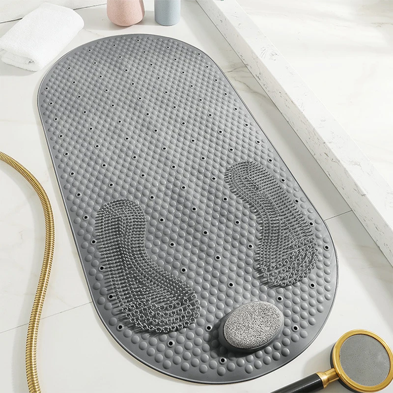 Anti Slip Bathtub Mats Rubber 46*46cm Bathtub Mat Suction Cup Shower Cushion  Foot Pad PVC Antiskid With Drain Hole Bathroom Part - AliExpress