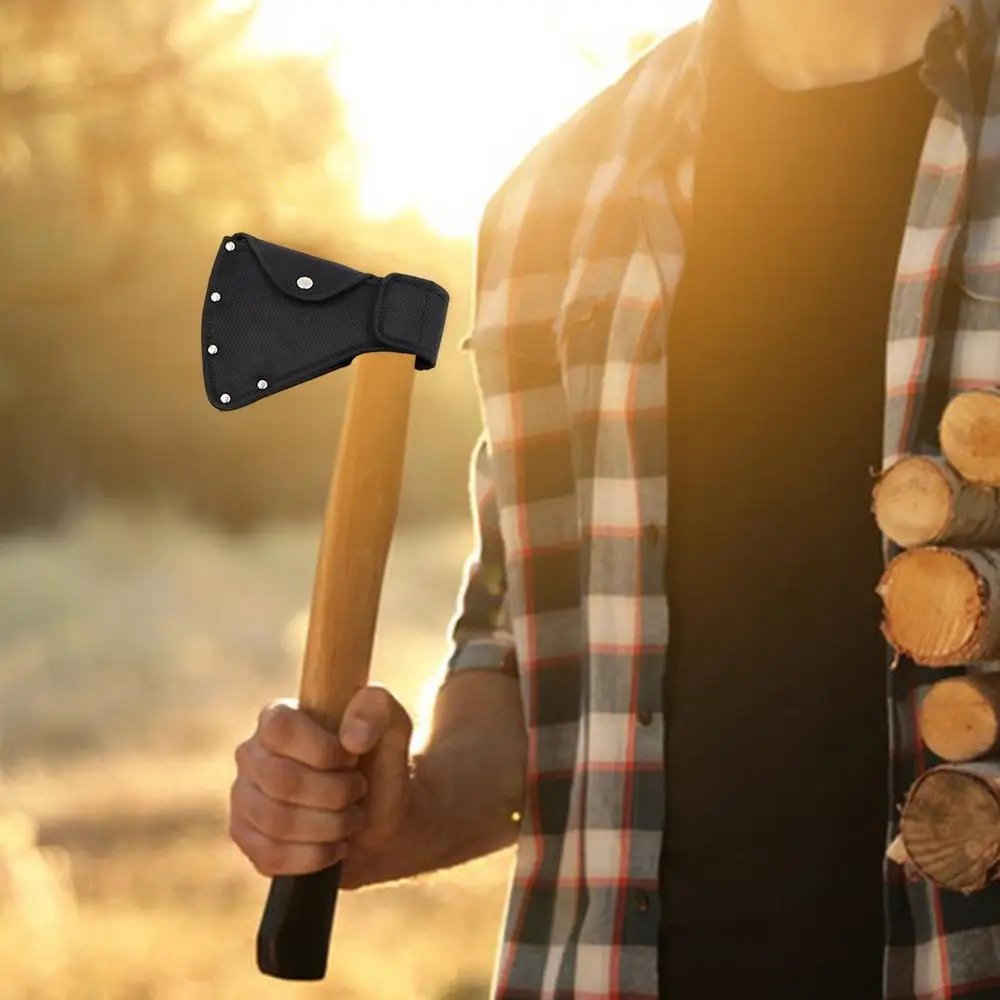Description Picture 3 of itemHatchet Sheath For Belt Waist Hangable Thicken Adjustable Axe Sheath With Metal Buckle Nylon Hatchet Cover Camping Accessories