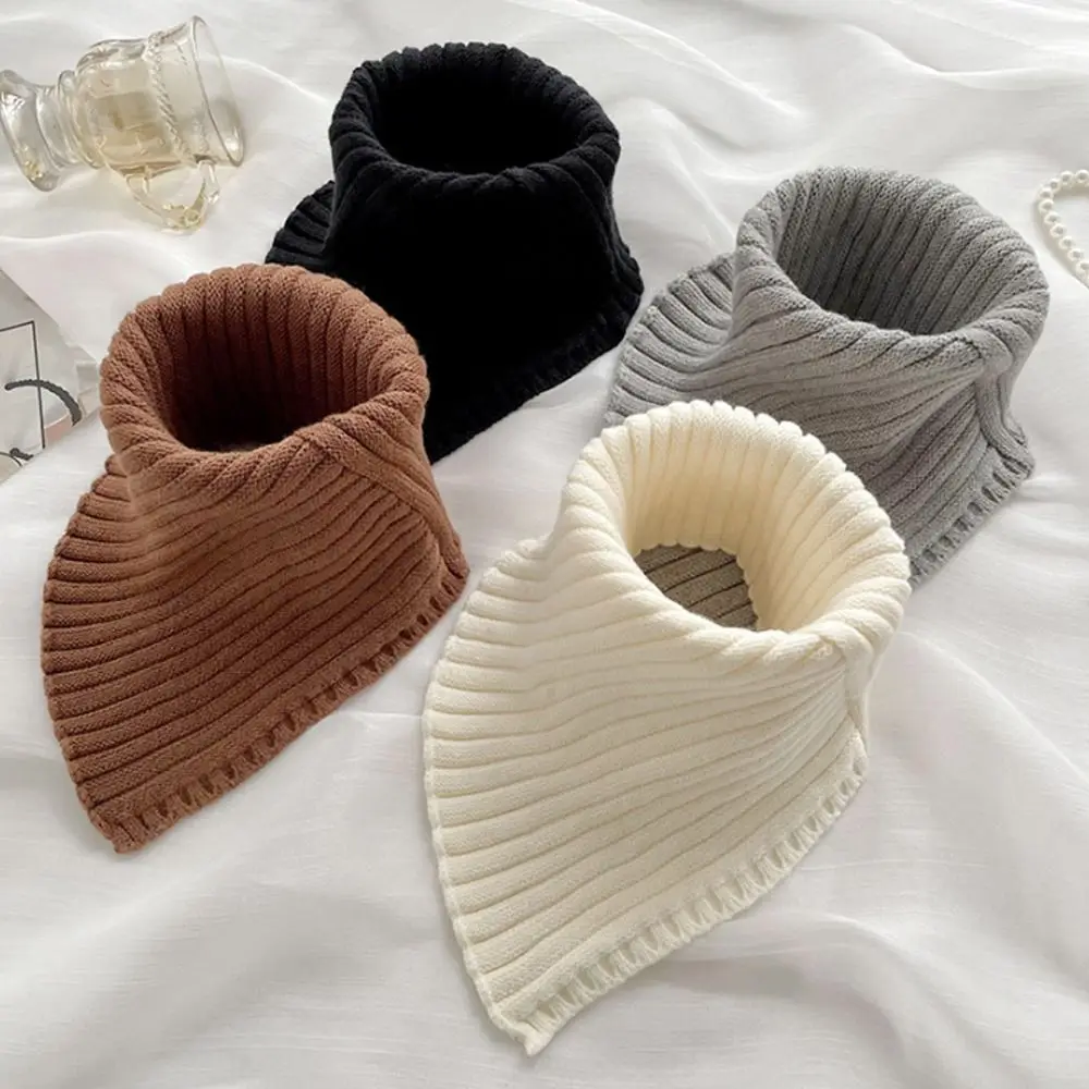 Cuellos Falsos Mujer HUIFACAI Bufanda De Cuello Falso De Punto De Invierno Para Mujer, Cuello Alto De Punto, Bufanda Desmontable Cálida A Prueba De Viento, Beige Cuello Bufanda Mujer Pelo