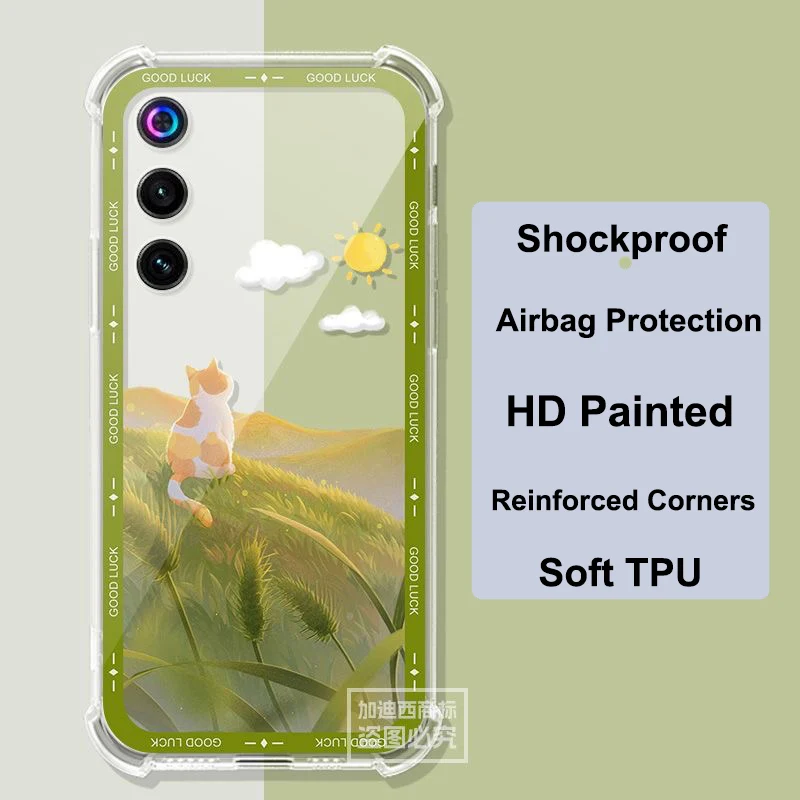 Clear Airbag Silicone TPU Shockproof Back Cover - Golden Saga Edition