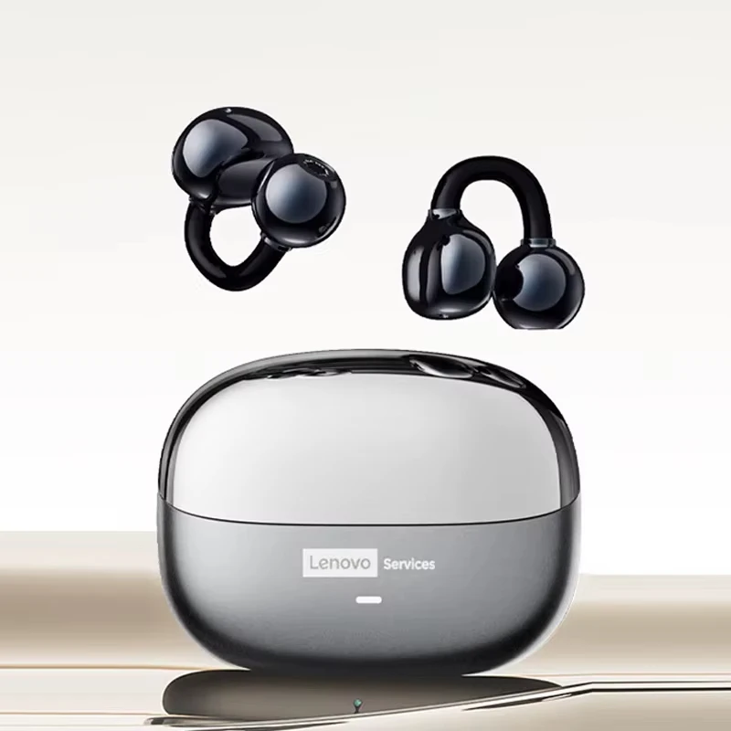 Bezprzewodowe słuchawki douszne Lenovo LE302 OWS z klipsem na ucho, niski opóźnienie, połączenia HD, słuchawki Bluetooth, muzyka HiFi, sportowe, modne słuchawki douszne