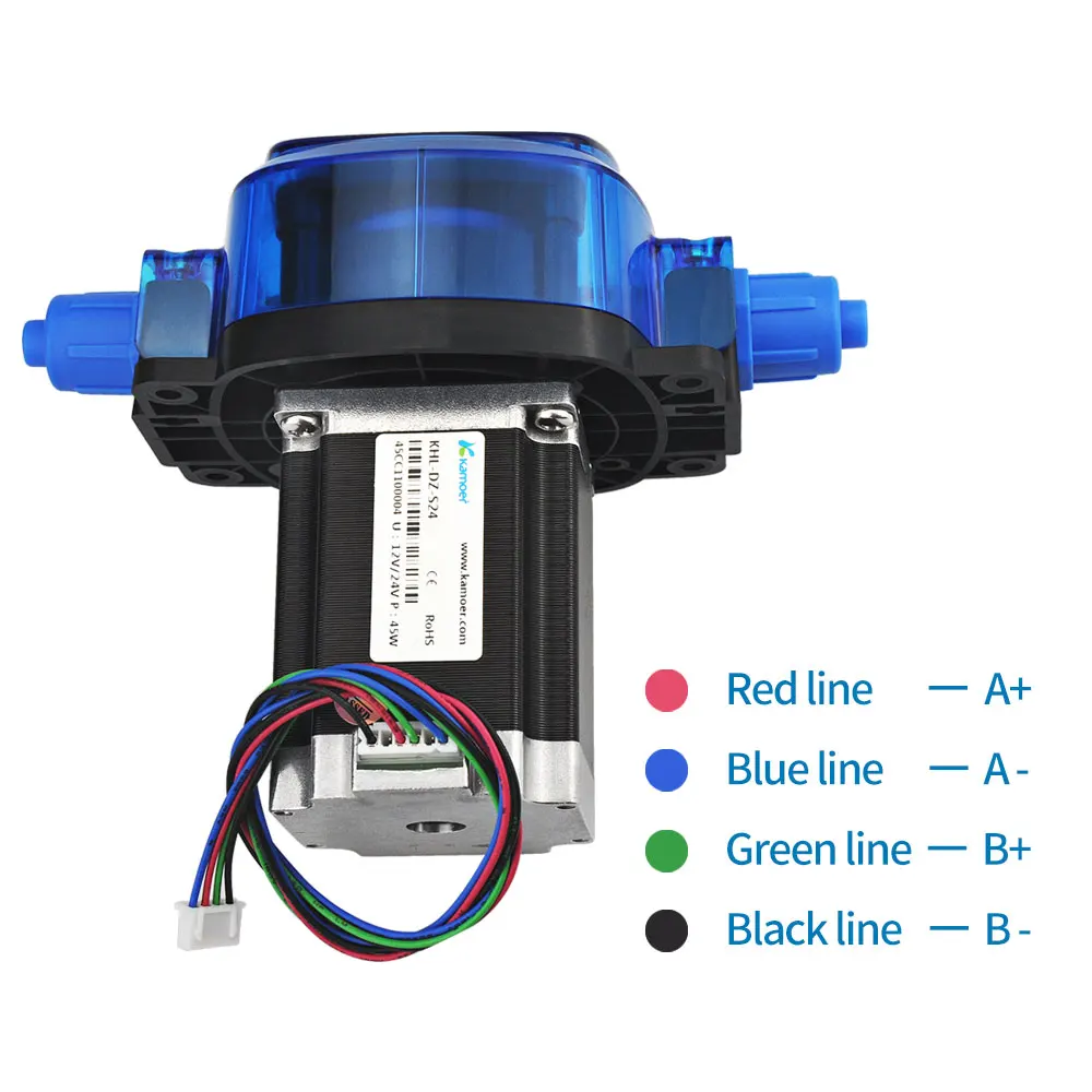 Kamoer Mikro-Peristaltikpumpe 24V - Hochpräzise Für Flüssigkeiten, 252 Ml/min, Mit Schrittmotor