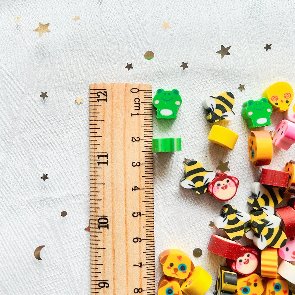 Pencil Eraser 100 PCs Kawaii Animal Erasers for Kids Stationery Supplies