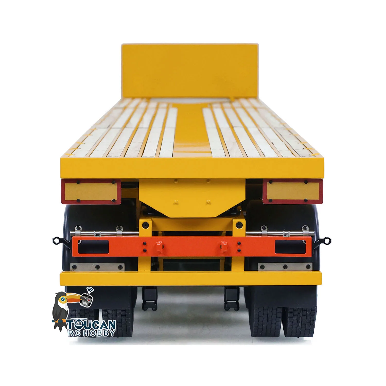 1/14 Fury Bear NOOXION 6-axle Metal Flat Trailer for RC Tractor Truck Remoted TOUCAN Cars Model Painted Toy with Servo TH23376 2