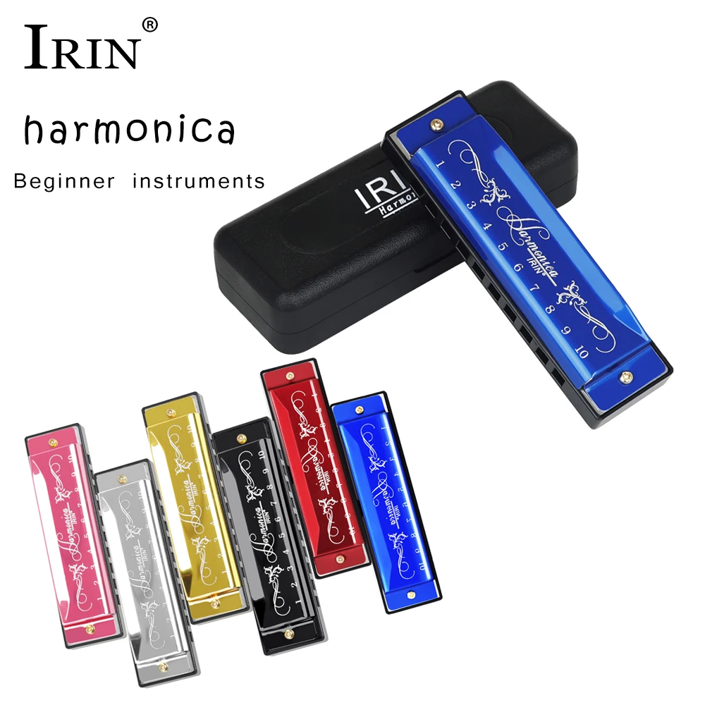 thumbnail image 2 of Professional 10 Hole Harmonica Set - 20 Tone C Key With Case For Beginners 2 of 11