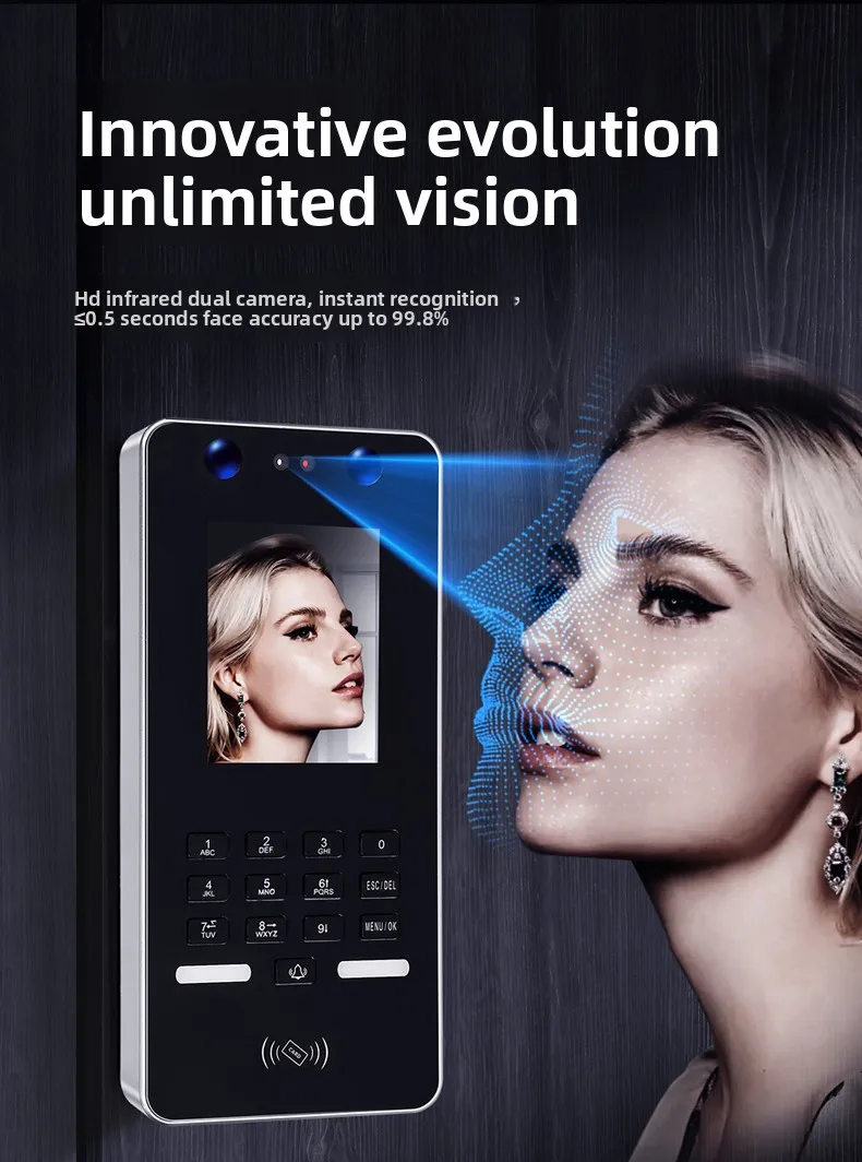 Face Recognition Access Control System Integrated Machine Face Attendance Machin