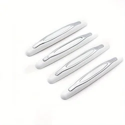 Car Door Edge Guards - Set of 4 Shock - Absorbing Side Protectors for Enhanced Vehicle Decoration (White)