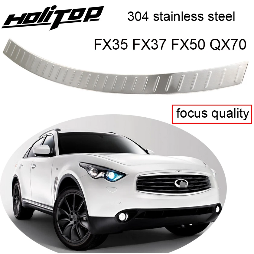 Hinten bumper einstiegsleisten hinten trunk-boot scuff platte für Infiniti  QX QX70 FX FX35 FX37 FX50 2009-2022,304 edelstahl - AliExpress