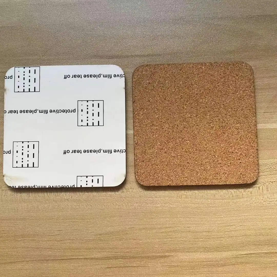 Sublimation MDF Blank Coasters with Cork Bottom From China - China  Sublimation MDF Coasters and Sublimation Hardboard Coasters price