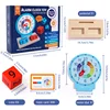 Children's clock teaching aids, educational toys, kindergarten time learning cognition, baby enlightenment gift 6
