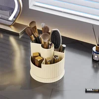 360° Rotating Makeup Brush Holder Cosmet Storag Box Makeup Organiser Lipsticks Make Up Container Vanity Organizer Box 1