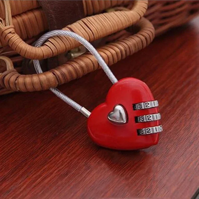 Set 5 Lucchetti A Combinazione 3 Cifre Per Bagagli | Colorati Con Cavo 13,5 Cm Per Valigie, Borse E Armadietti