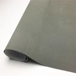 Luxury Suede Velvet Vinyl Wrap Film - Bubble-Free Car & Surface Décor Sticker - 135X30 CM (Grey)