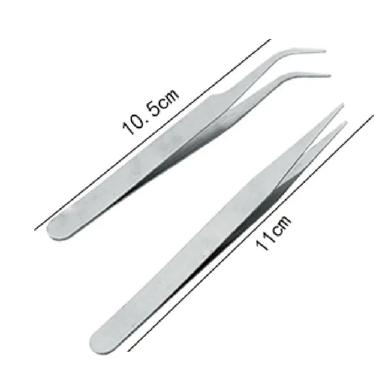 Precision tweezers,tweezer tool,esd anti static tweezers,cosmetic tool Stainless Steel Sewing Industrial Anti-static Tweezers Watchmaker Repair Tools Eyelashes Eyebrow Repairing Tweezer Makeup Tool