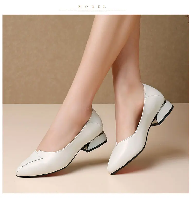 AIYUQI Women Formal Shoes Mid-heel 2022 New Women Spring Shoes Large Size 35-43 4 Colors Professional Office Shoes Women Classic Heels cheap