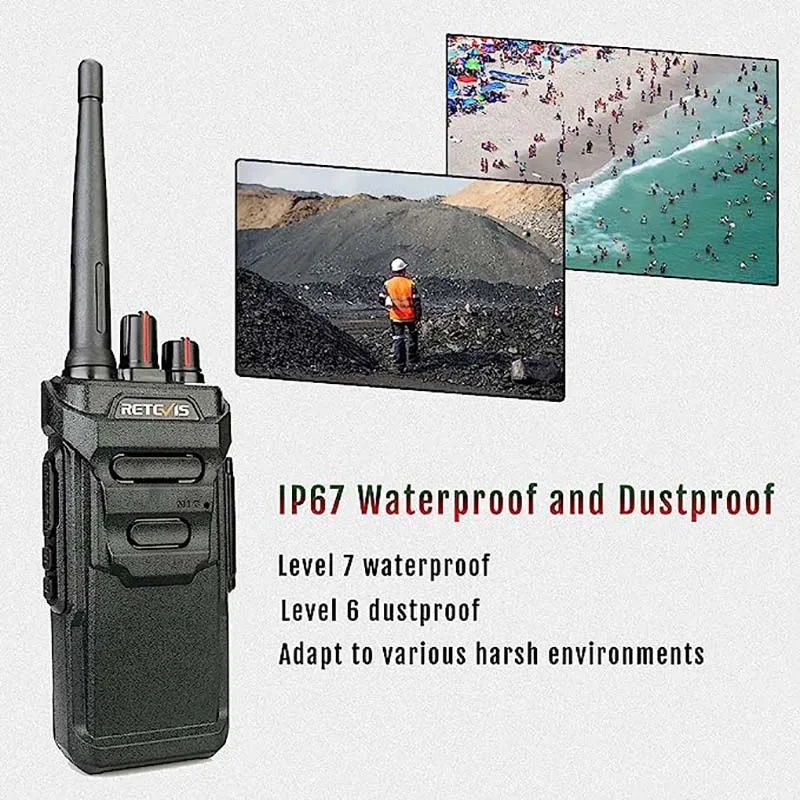 RETEVIS RT648 IP67 Waterproof Walkie Talkie or pcs Floating Portable  Radio PMR 446 FRS License-free Two-way Radio Walk Talk
