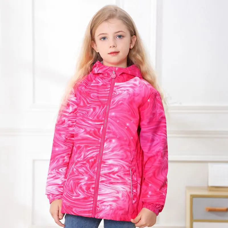 

New Spring Autumn Child Kid Jacket Baby Boy Girl Windproof Waterproof Jacket Coat Double-Deck Inner Polar Fleece Jackets