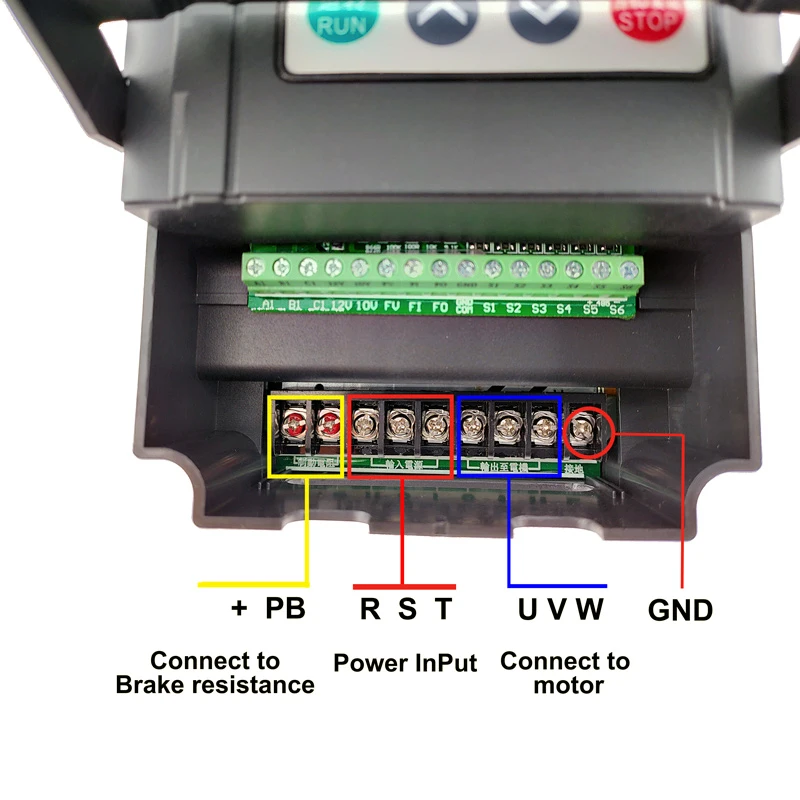 2.2kw VFD 주파수 변환기 모터 속도 컨트롤러 단상 220V에서 삼상 380V로 변환하는 산업용 인버터