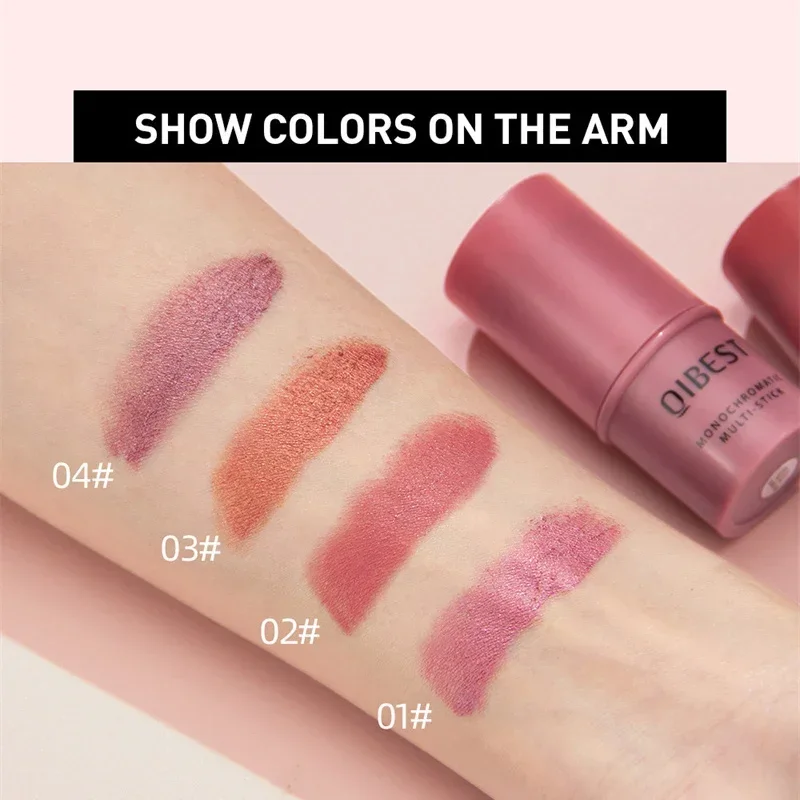 Blush Stick Blush Cream Cream Blusher Facial Blusher 3-in-1 Cheek Blush Stick Lip Tinted Eyes Cheek Lips Brighten Cream Water-resistant Moisturizing Face Contouring Shadow Blusher