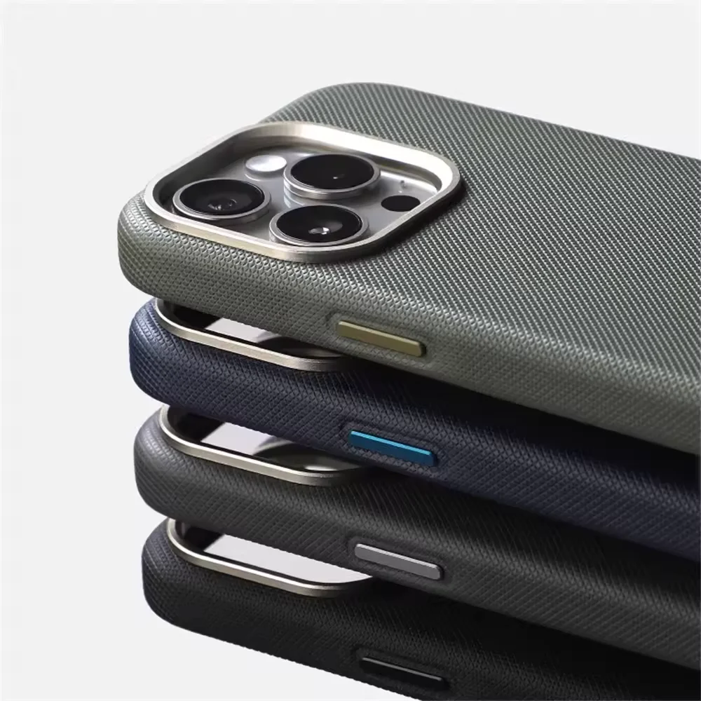 Luxury Diamond Texture PU Leather Magnetic Wireless Charging Shockproof Phone Case