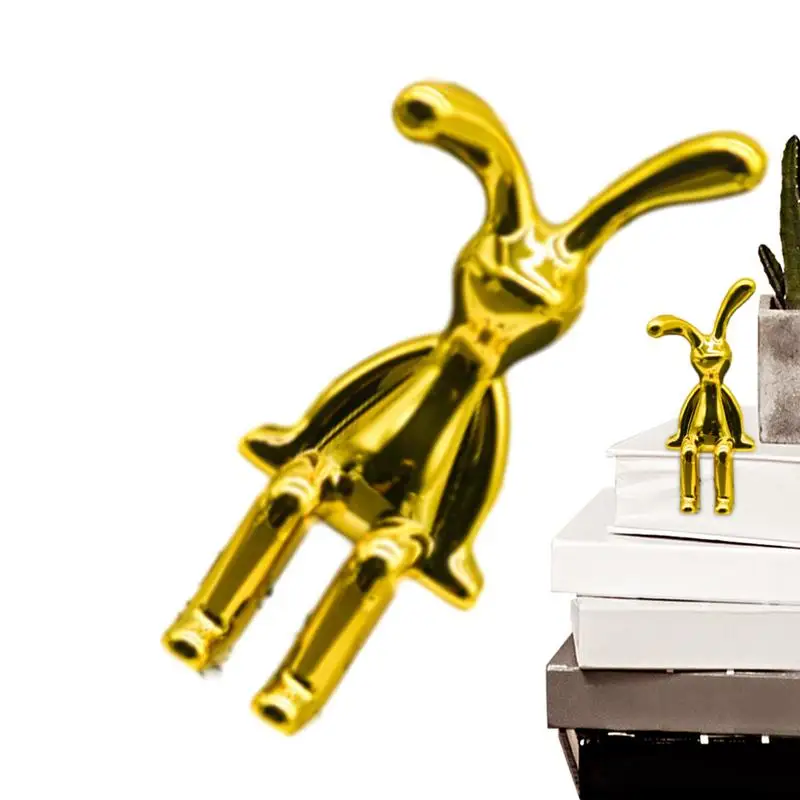 

Room Decoration Sitting Rabbit Electroplating Figurines Luxury Home Decoration Accessories Kawaii Rabbit Art Aesthetics