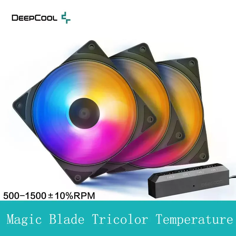 

DeepCool 12cm chassis fan silent cooling fan Xuanbing 400 replaces ARGB PWM temperature control desktop
