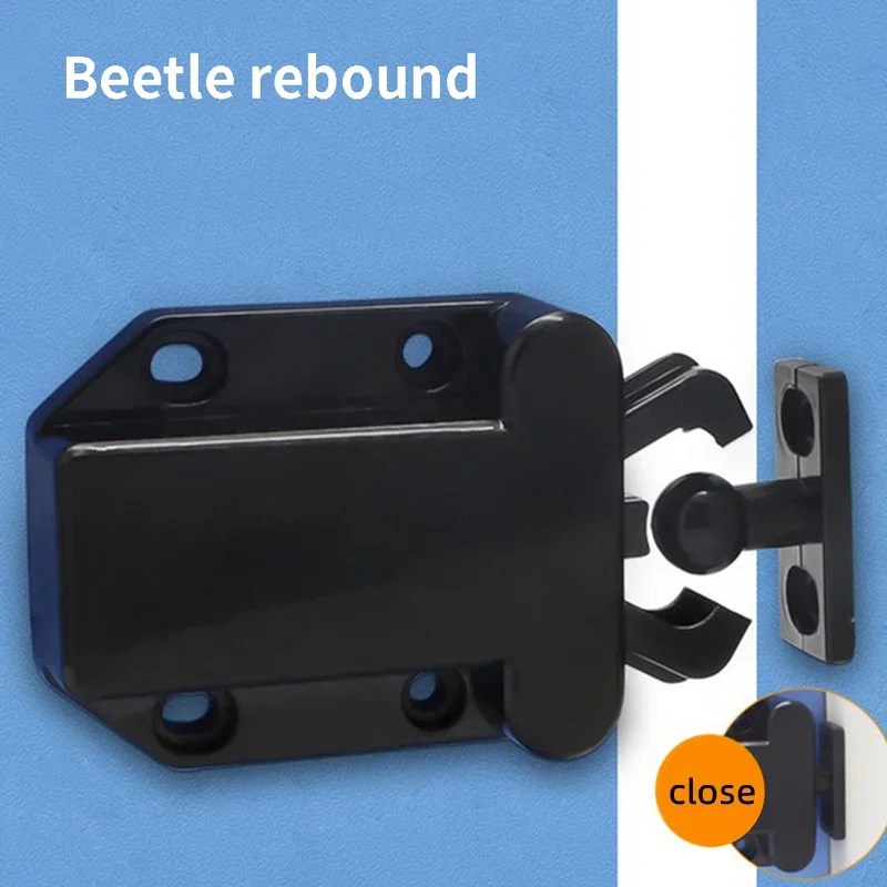 One Button To Open The Invisible Door Lock, Kitchen Cabinet Touch Lock Release Drawer Cabinet Door Touch Rebound Suction