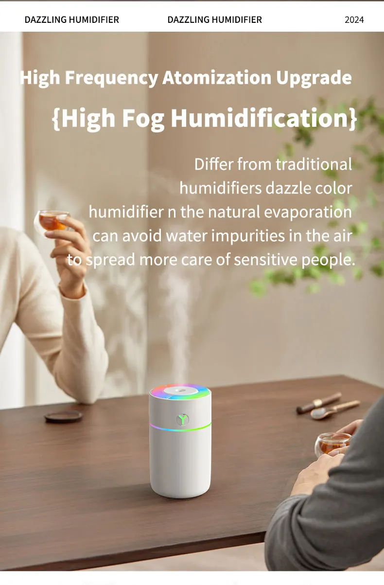 Description Picture 6 of itemPortable humidifier color USB humidifier suitable for indoor and car mini air atomizer aromatherapy and essential oil diffuser