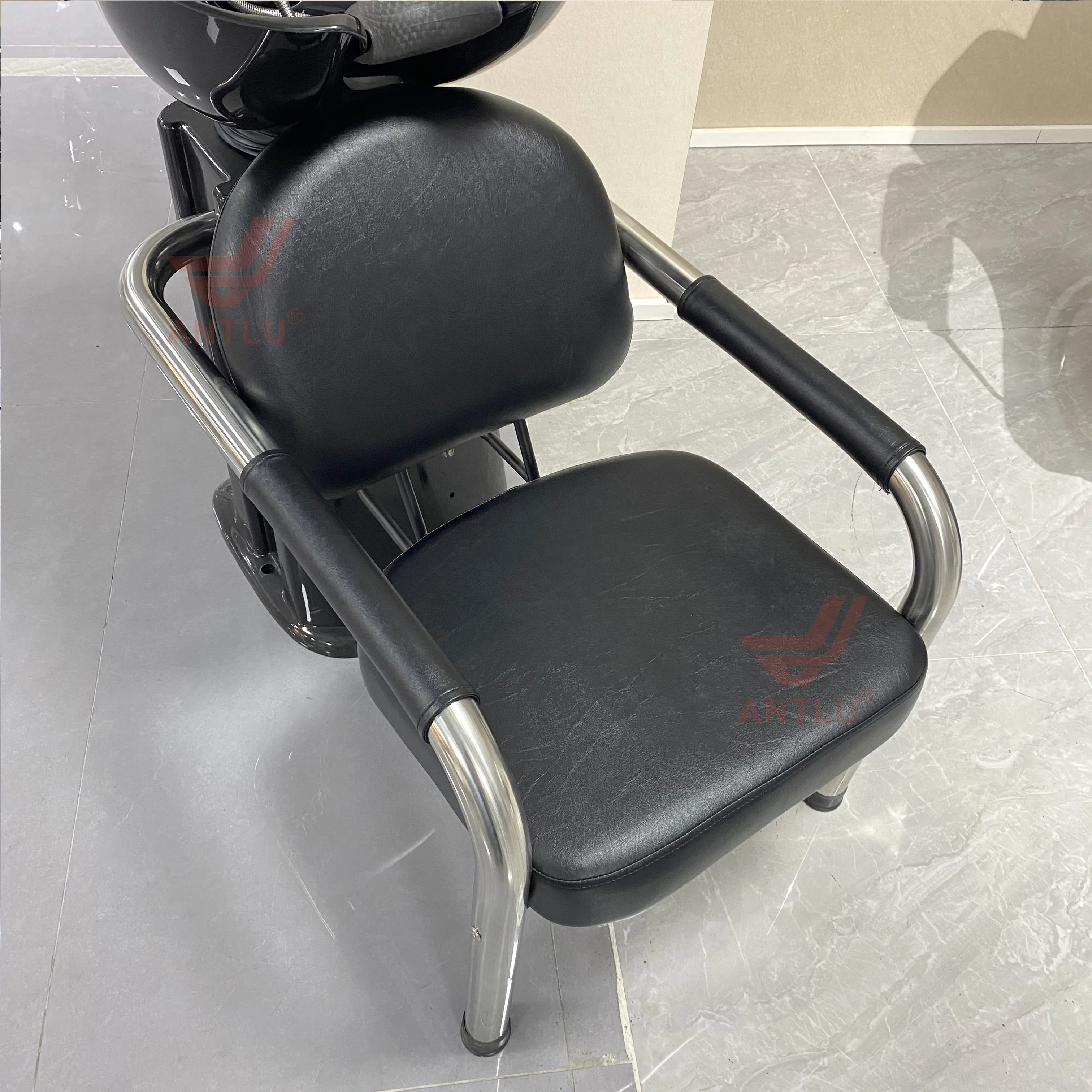 Shampoo chairs plastic Shampoo Bowl Sink Hair Salon Washing Chair Backwash Shampoo Unit chair 3