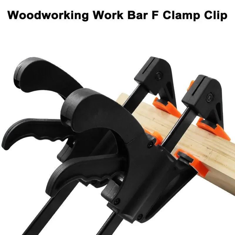 Woodworking Clamps Work Bar F Clamp Clip Kit Quick Ratchet Release Speed Squeeze DIY Carpentry Gadget Hand Tools