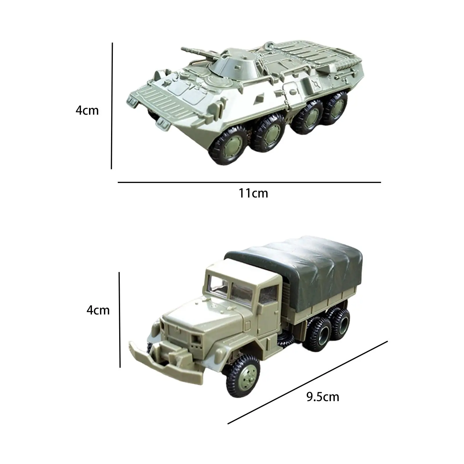 Miniatures Trucks 4D Assembly Model DIY Model Puzzle 1/72 Model Toys Kid