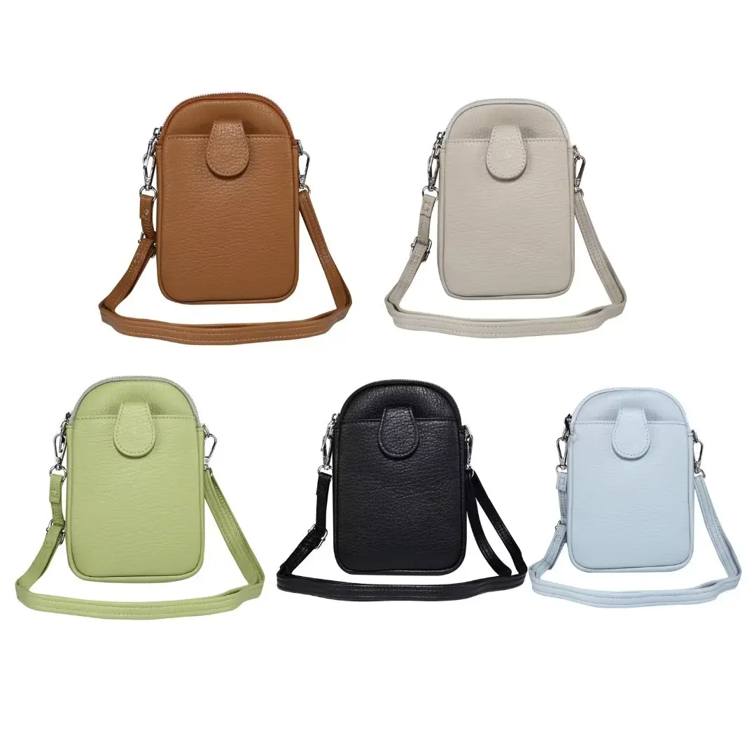 Stylish Mobile Phone Pouch Wallet Bag with Shoulder Strap
