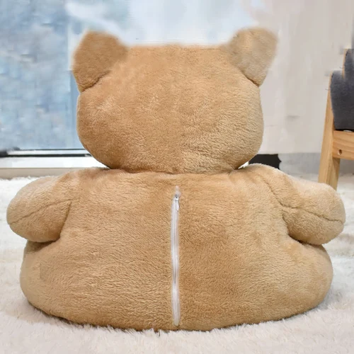 굉장히 부드러운 개 침대 귀여운 겨울 따뜻한 곰 포옹 고양이 잠 자는 매트 세미 클로즈드 강아지 새끼 고양이 플러시 둥지 쿠션 개 소파 애완 동물 용품 5