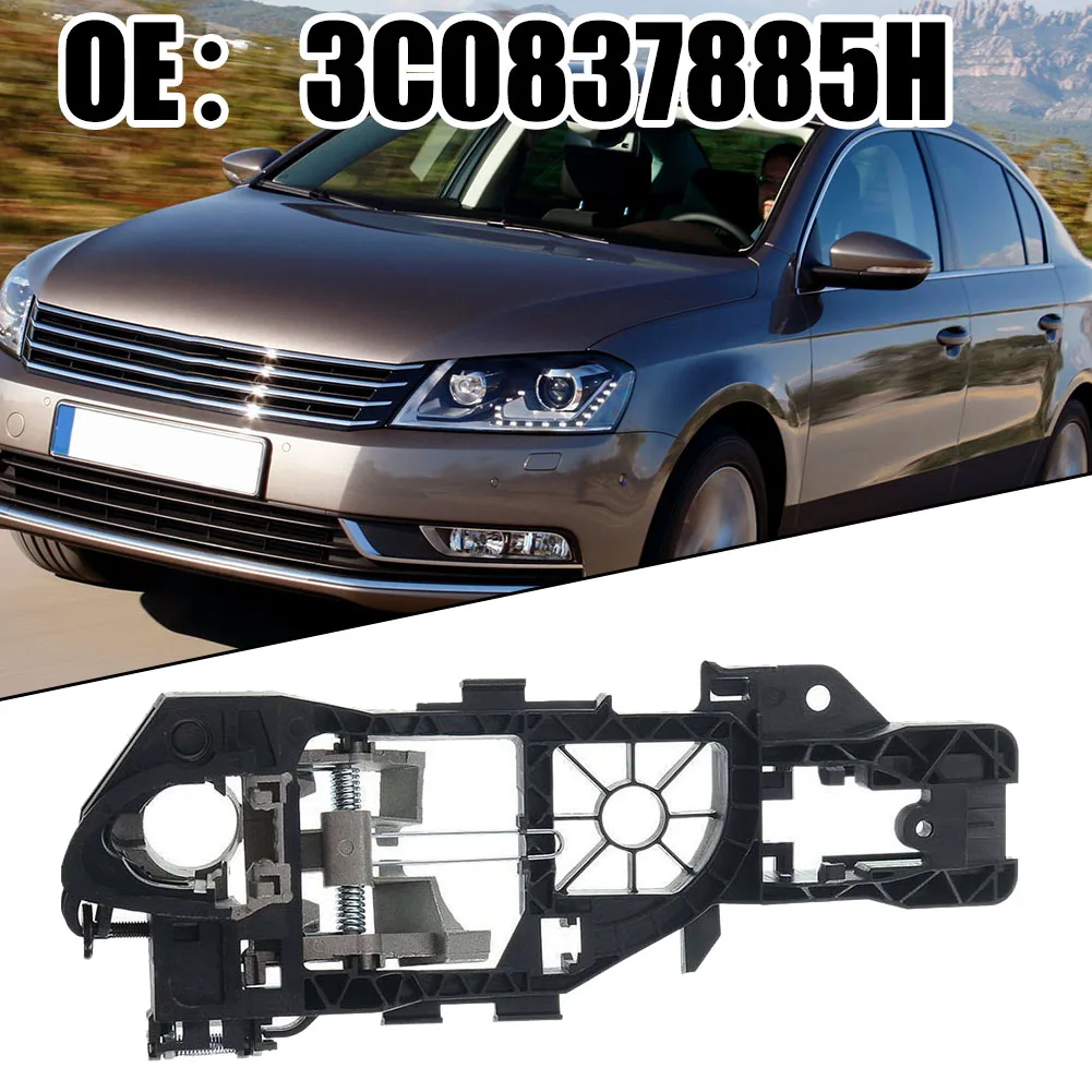 

Door Handle Frame Driver Side For Passat Front Durable Useful Brand New High Quality Practical Replacement Durable