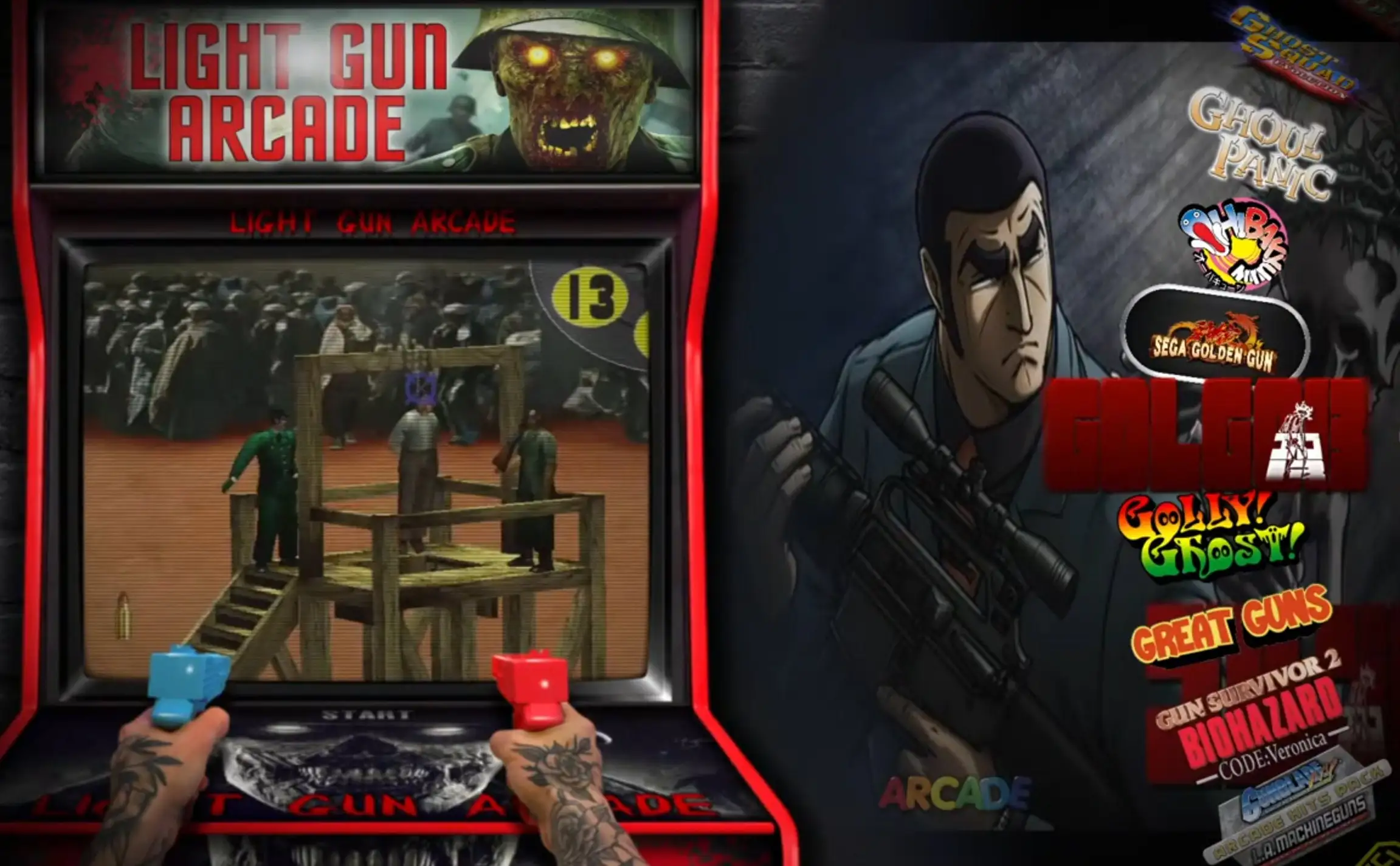 Coin OS Light Gun HDD Arcade Build for Windows PC 200+ Games with