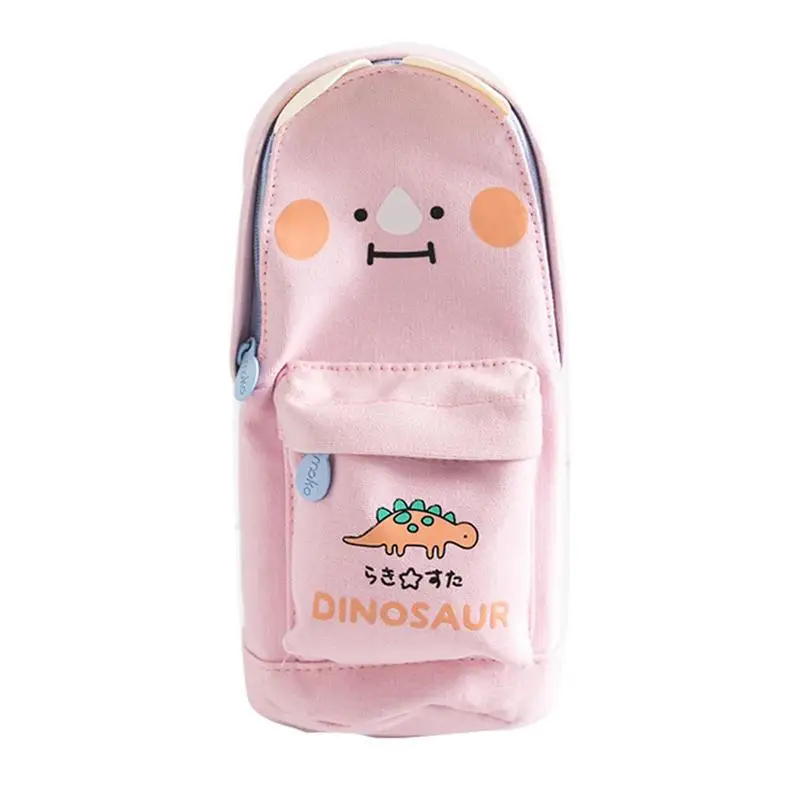 

Cartoon Schoolbag Pencil Pouch Pencil Bag Organizer Schoolbag Shape Stationery Storage Bag Large Capacity Pen Case With Zipper