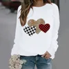 Crew-neck Hoodie Leopard Print Love Print New European and American Valentine's Day Hot Sales Sweatshirt  Sweatshirts 1