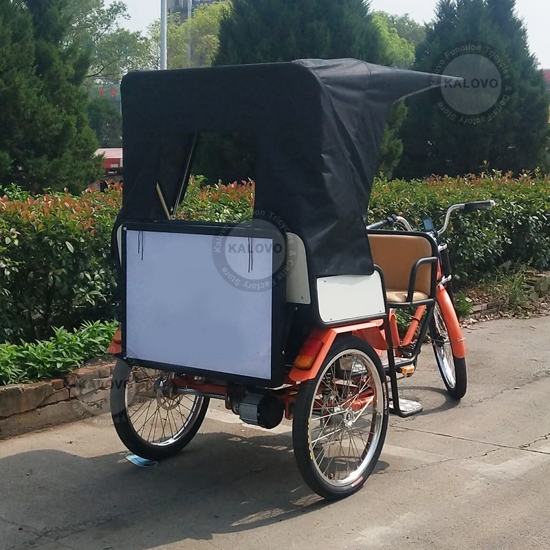 Seats Pedicab Rickshaw City Touring Pedal Assist Pedicab